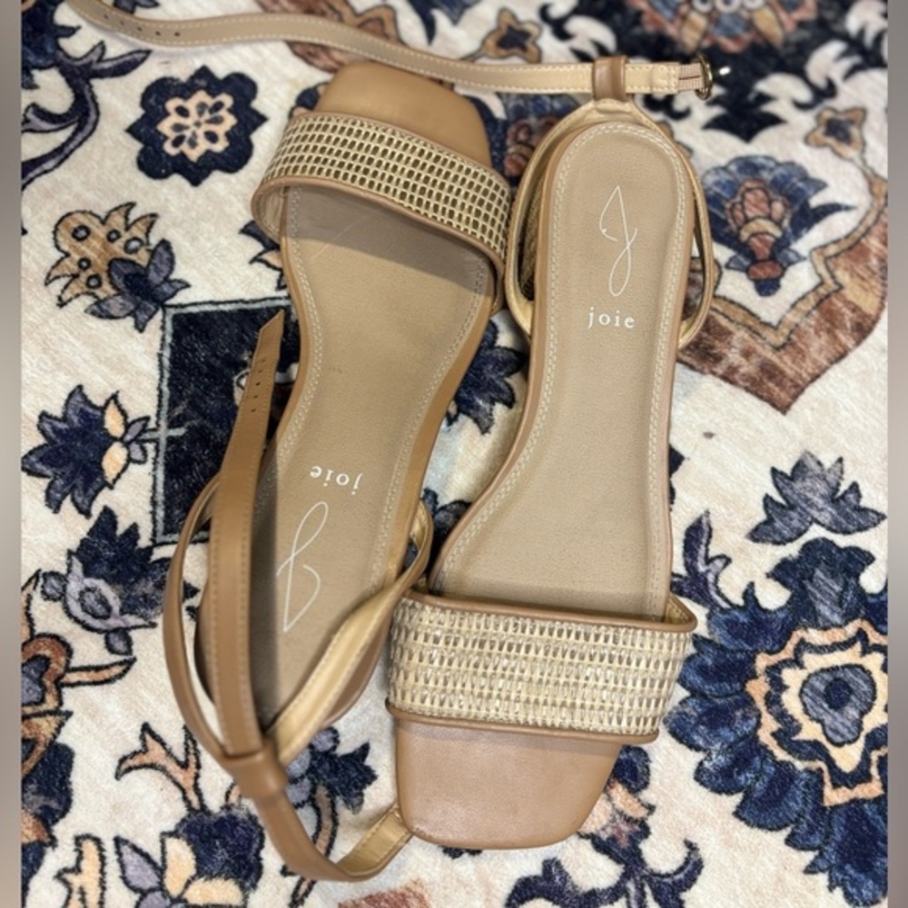 Joie Tan Woven Sandals - Picture 1 of 4
